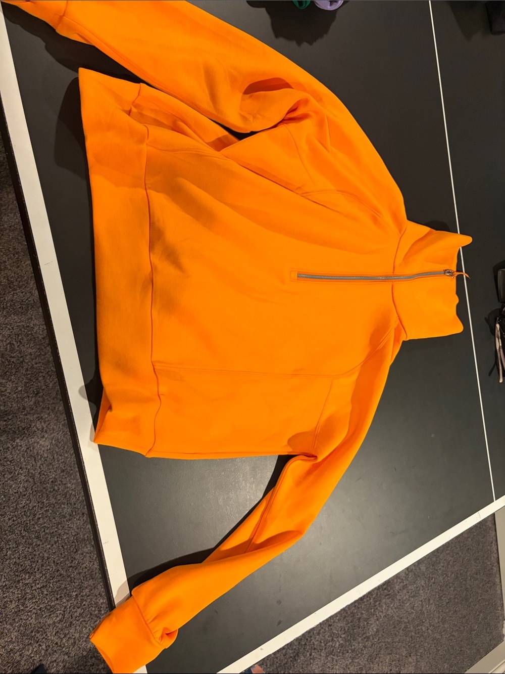 Spanx orange zip up